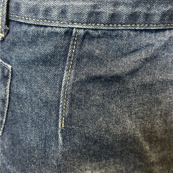 Denim Mini Skirt with Side Pockets - Picture 3 of 7